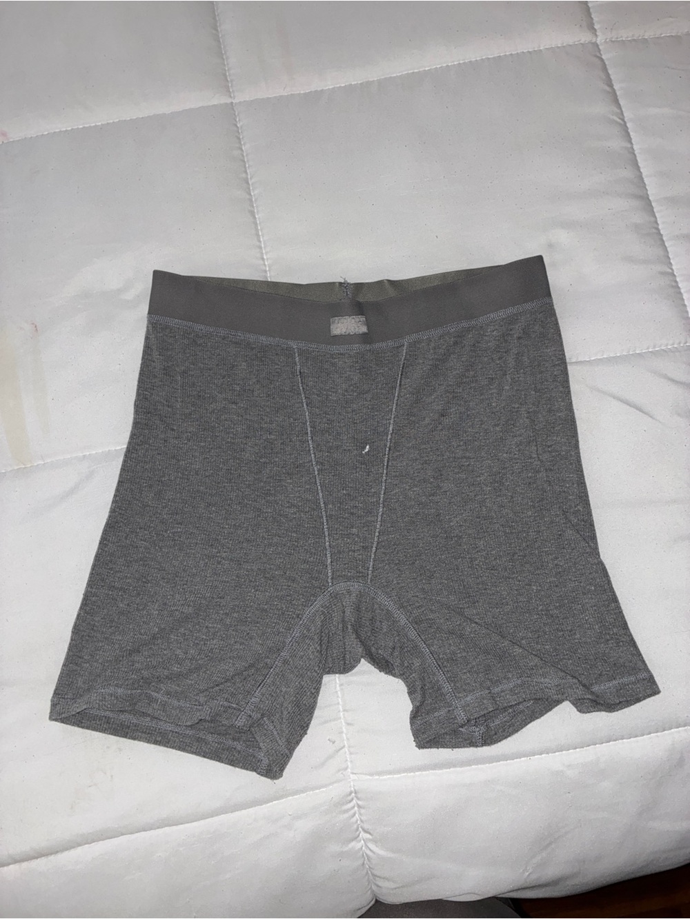 SKIMS Heather Gray shorts
